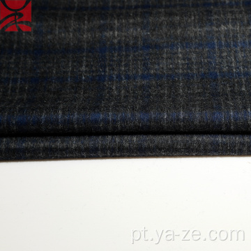 Tweed Plaid Cashmere Fleece Fabric para sobretudo